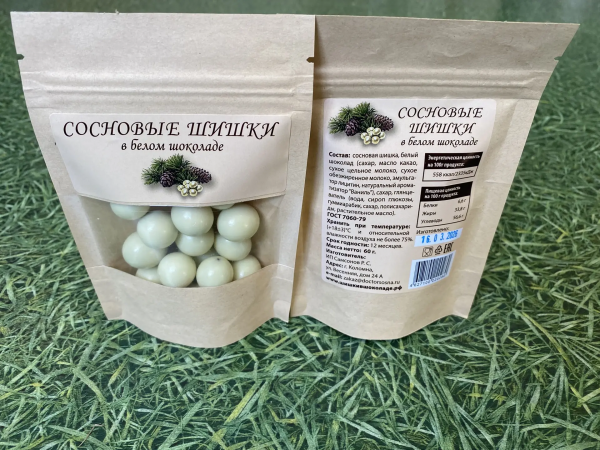 №2 Сосновые шишки в белом шоколаде, 60г   в Самаре