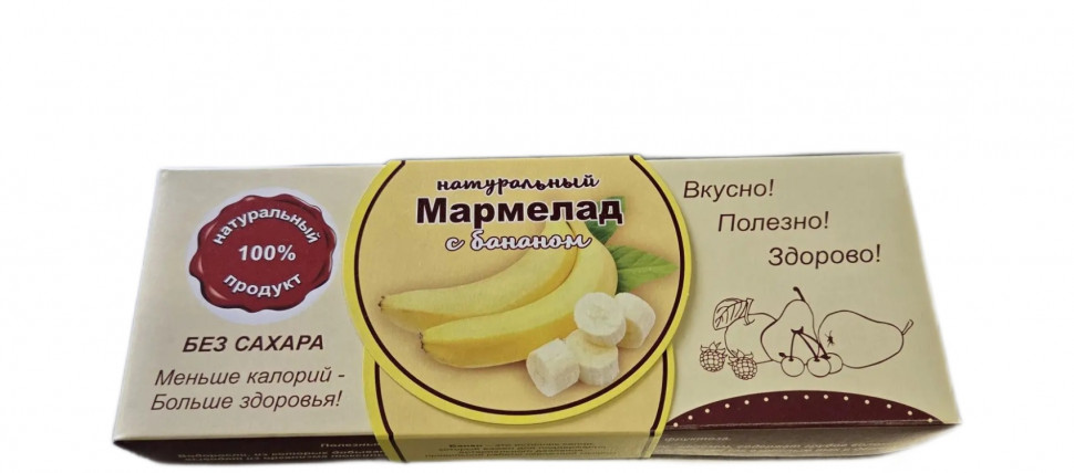  Мармелад натуральный "Банан" 140г  в Самаре